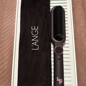 L'ange Black Hair Straightening Brush